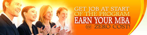 Get Job at Start of the Program and Earn your MBA at Zero Cost